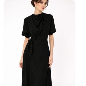 ASOS Design | Black Maxi Dress Cowl Neckline